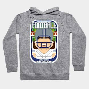 American Football White Silver Blue - Hail-Mary Blitzsacker - June version Hoodie